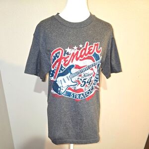 NWT Fender Guitar Patriotic Stratocaster T-Shirt Size S